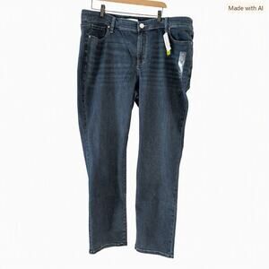 Lane Bryant Signature Straight Mid Rise Jeans Size 22 NWT